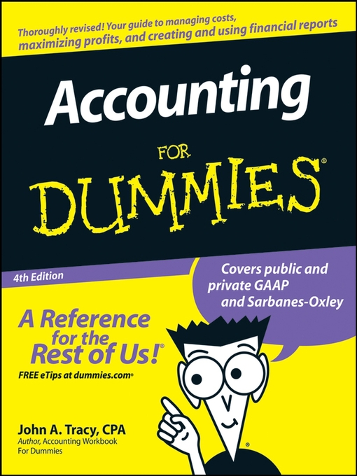 Title details for Accounting For Dummies by John A. Tracy - Wait list